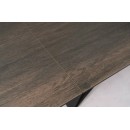 Стол обеденный SIGNAL WESTIN Ceramic эффект дерева/черный мат 160-240/90